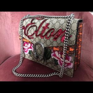 Gucci Elton Python Medium Shoulder Bag